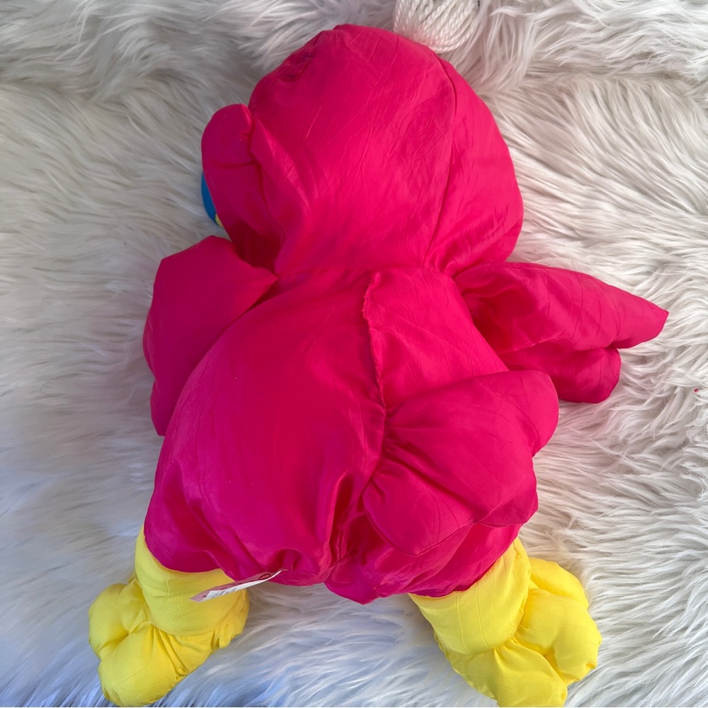 Fisher-Price Puffalump Pink and Yellow Parrot Plush 1987 - Picture 5 of 7